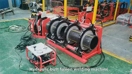 Soudeuse bout à bout Machine de jointage de tuyaux HDPE Machine de soudage bout à bout HDPE Machine de fusion hydraulique Machine de thermofusion PE Poly Tube Fusion Prix de la machine